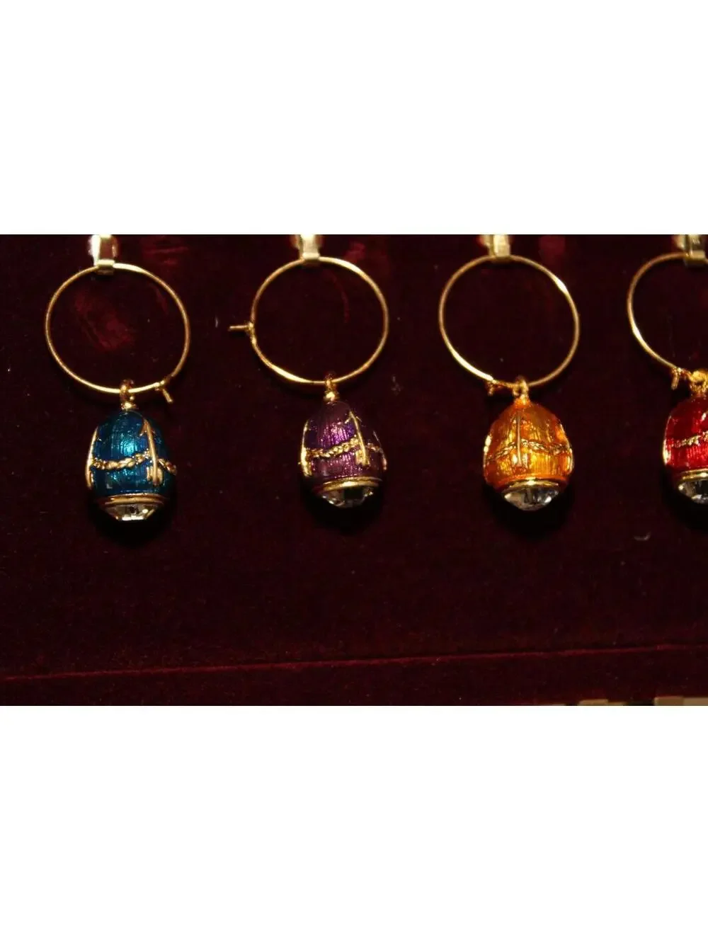Imperial Court Faberge Egg Wine Charms - Picture 6 of 11